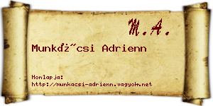 Munkácsi Adrienn névjegykártya